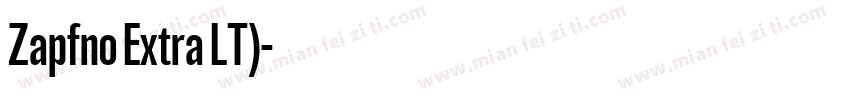 Zapfno Extra LT)字体转换
